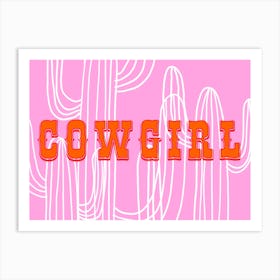 Cowgirl Art Print