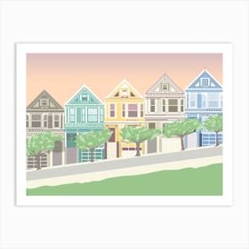 Painted Ladies, San Francisco, California Art Print