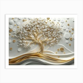 Tree Of Gold Art Print