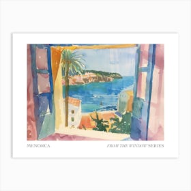 Menorca From The Window Series Poster Painting 1 Art Print