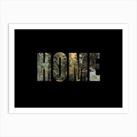Home Poster Forest Collage 1 Art Print