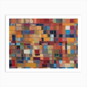 Colorful Mosaic Tiles Art Print