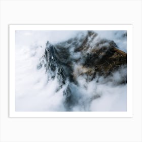 Mountain In A Sea Of Clouds Art Print