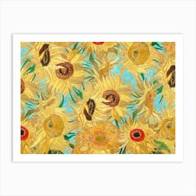 Sunflowers By Van Gogh Art Print