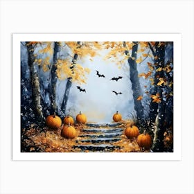 Halloween Pumpkins 24 Art Print