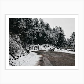 Snowy Road Art Print