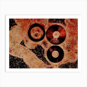 Abstraction Circles In The Desert Art Print