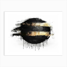 Black And Gold 76 Art Print