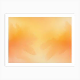 Abstract Image Of A Soft, Blurred Background With A Warm, Orange Glow Art Print