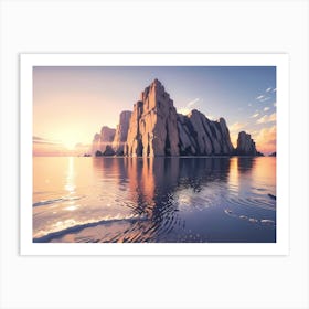 Sunrise Over The Ocean Art Print