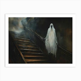 Ghost On The Stairs 1 Art Print