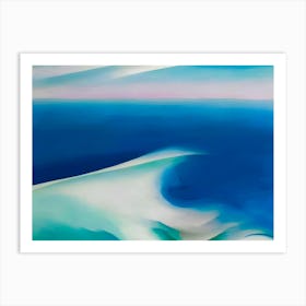 Georgia O'Keeffe - Blue Wave Maine. 1926 Art Print