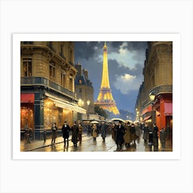 Parisian Nightlife Art Print