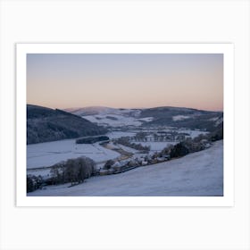 Snowy Valley Art Print