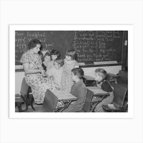 Education In Rural School, Williams County, North Dakota By Russell Lee Art Print