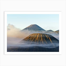Morning light at the volcano Art Print