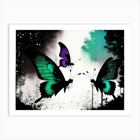 Butterflies In The Sky 39 Art Print