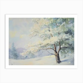 Winter Tree Landscape Art Print