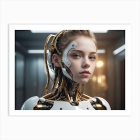 Robot Girl 3 Art Print