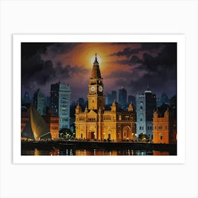 City At Night Art Print