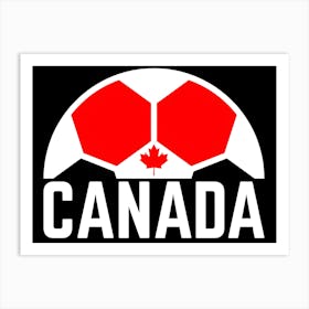 Canada Soccer Logo Art Print