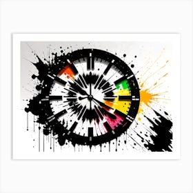 Clock - Clock Stock Videos & Royalty-Free Footage Art Print