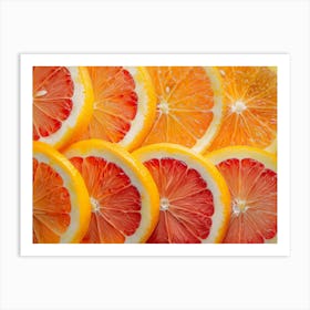 Oranges And Grapefruits Art Print