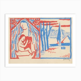 Madonna And Child, Mikuláš Galanda Art Print