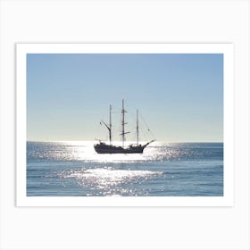 Sailing Ship In The Sea Art Print