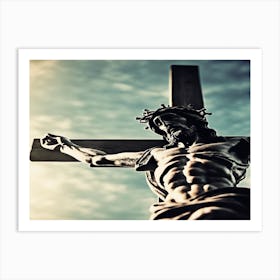 Jesus On The Cross Art Print