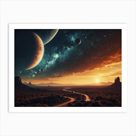 Planets In Space 14 Art Print