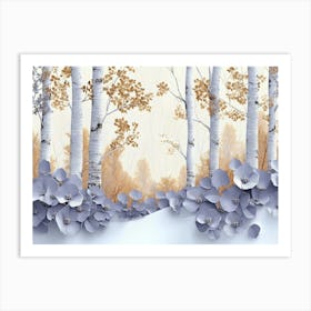 Birch Trees Art Print