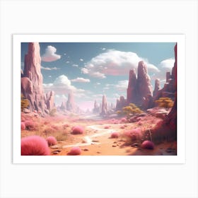 Desert Landscape Art Print