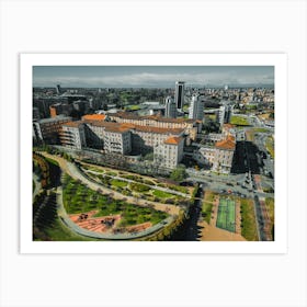 Milan, Italy Europe - City Landscape Skyline - Parco del Portello - Wall Art Print - Cityscape Art Print Art Print