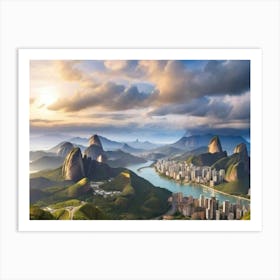 Rio De Janeiro landscape Art Print