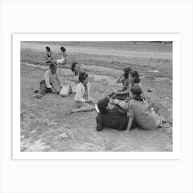 Untitled Photo, Possibly Related To Pecan Shellers Eating Lunch, San Antonio, Texas By Russell Lee Art Print