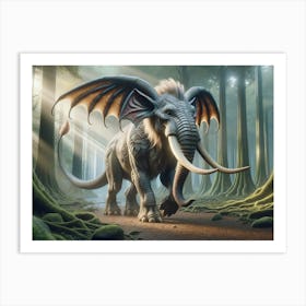 Dragophant Dragon Elephant Art Print