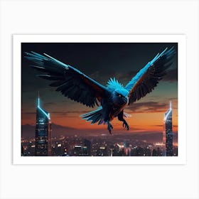 Eagle In The Sky Art Print