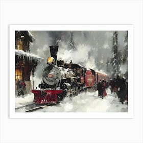 Christmas Train 14 Art Print