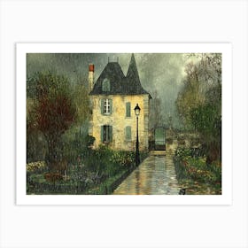 Rainy French Garden # 3 Art Print