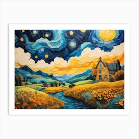 Starry Night ala Vincent 2 Art Print