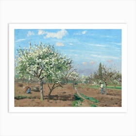 Orchard In Bloom, Louveciennes (1872), Camille Pissarro Art Print