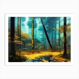 Autumn Forest 17 Art Print