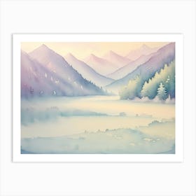 Winter's Whisper: A Mountain Creek 3 Art Print