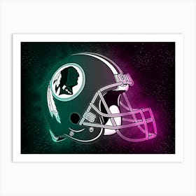 Washington Redskins Helmet Style Art Print