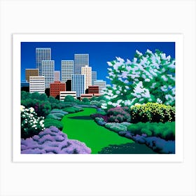 Hiroshi Nagai - City Garden Art Print