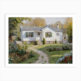 House In The Garden Art Print