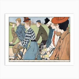 Hamers Bicycles (1912), Johann Georg Van Caspel Art Print