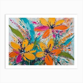 Bright Flowers Art Print