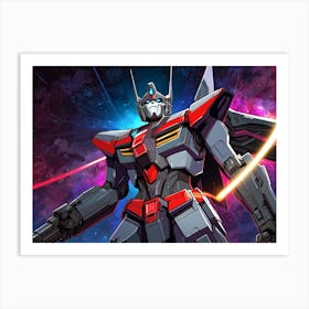 Gundam Robot 1 Art Print